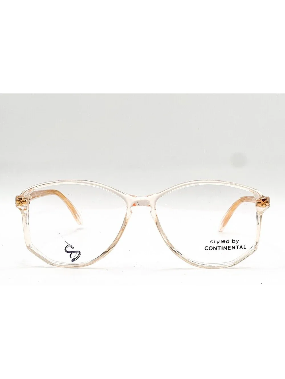 Styled By Continental Cassie Col 012 Light Transparent Eyeglasses 55-15-135